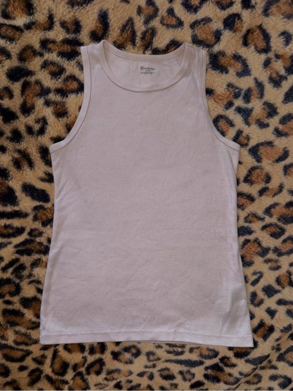 No Boundaries Light Pink Ribbed Tank Top